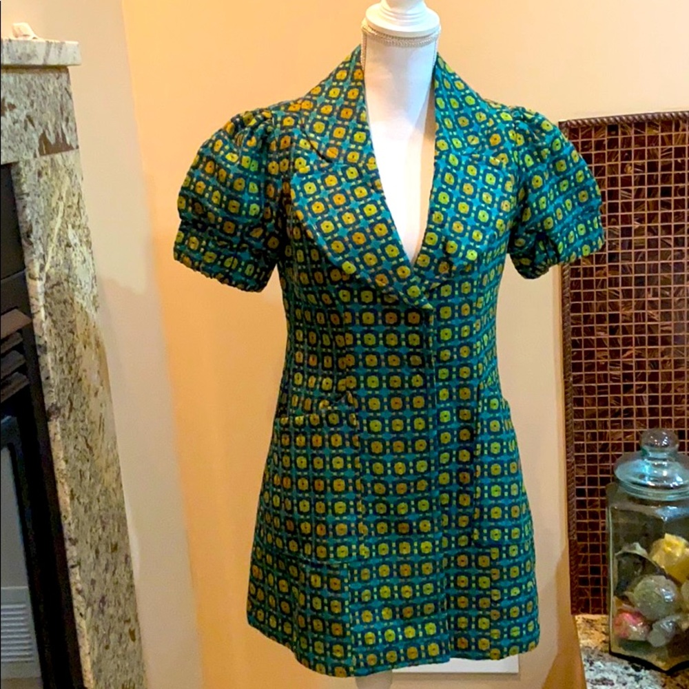 NWT Tulle brand short sleeve geometric jacket S